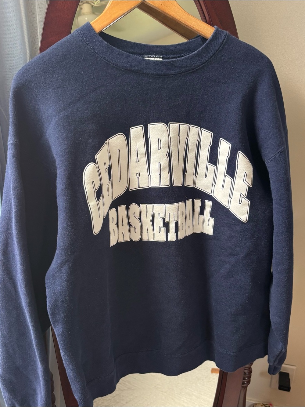 Cedarville Basketball Navy Crewneck Sweatshirt